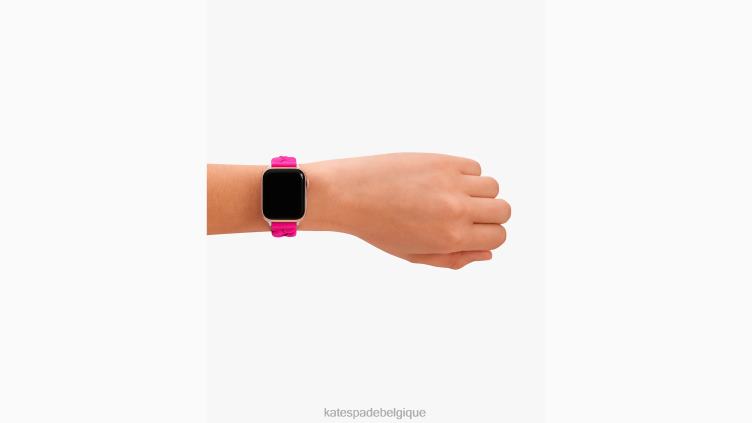 Bracelet en cuir tressé 38-49 mm pour apple watch Kate Spade femmes accessoires D82881060 rose