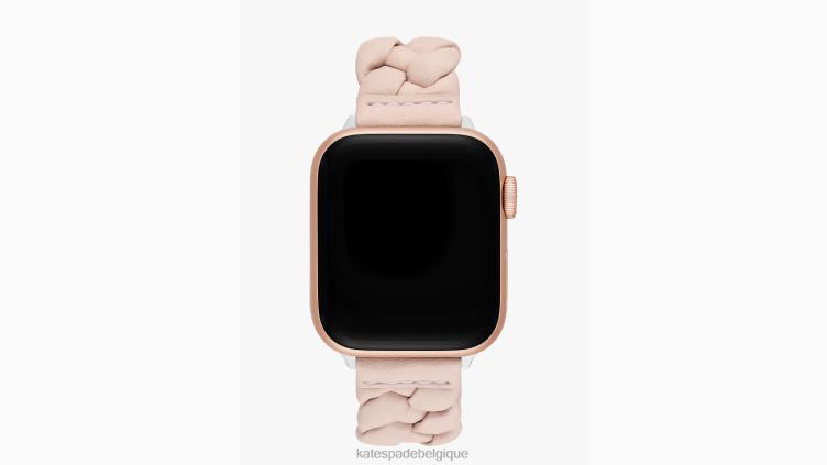 Bracelet en cuir tressé 38-49 mm pour apple watch Kate Spade femmes accessoires D82881064 rougir