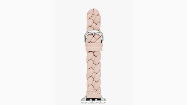 Bracelet en cuir tressé 38-49 mm pour apple watch Kate Spade femmes accessoires D82881064 rougir
