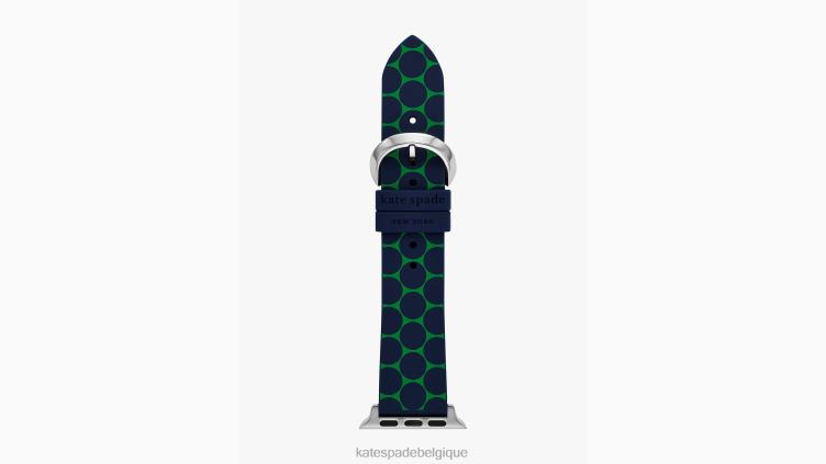 Bracelet en silicone à pois 38-49 mm pour montre Apple Kate Spade femmes accessoires D82881087 marine