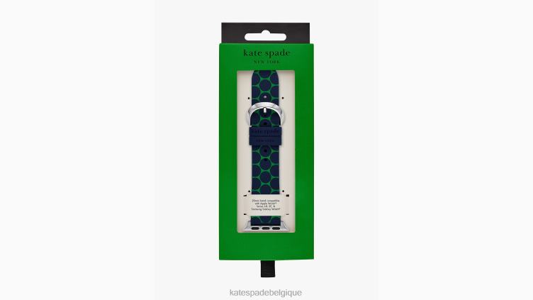 Bracelet en silicone à pois 38-49 mm pour montre Apple Kate Spade femmes accessoires D82881087 marine