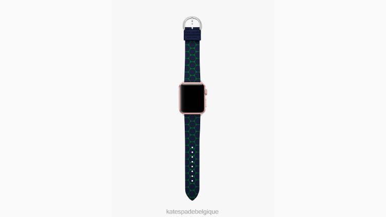 Bracelet en silicone à pois 38-49 mm pour montre Apple Kate Spade femmes accessoires D82881087 marine