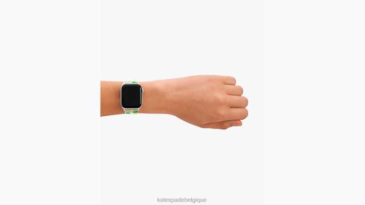 Bracelet gelée de citron 38-49 mm pour Apple Watch Kate Spade femmes accessoires D82881106 blanc