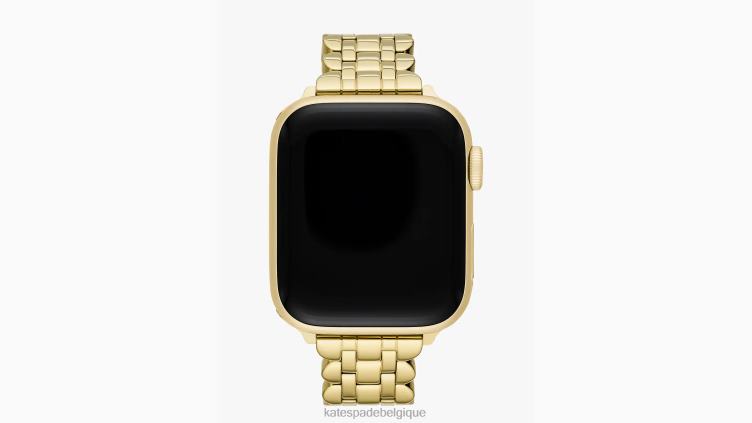 bracelet en acier inoxydable festonné doré 38/40 mm pour montre Apple Kate Spade femmes accessoires D82881148 or