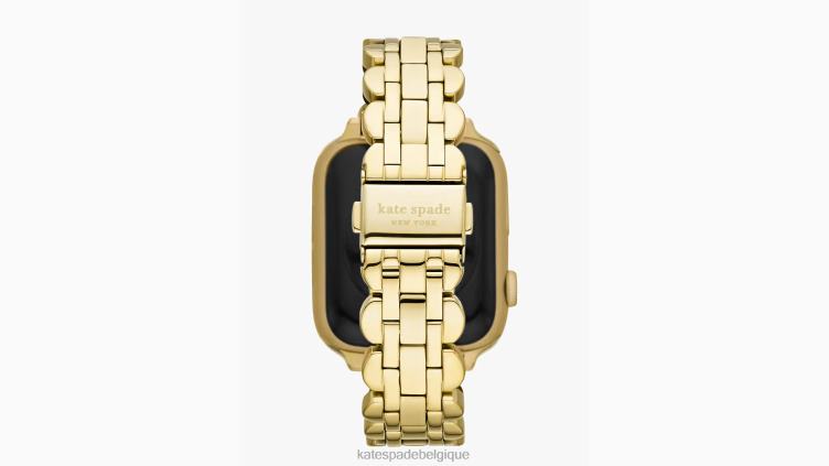 bracelet en acier inoxydable festonné doré 38/40 mm pour montre Apple Kate Spade femmes accessoires D82881148 or