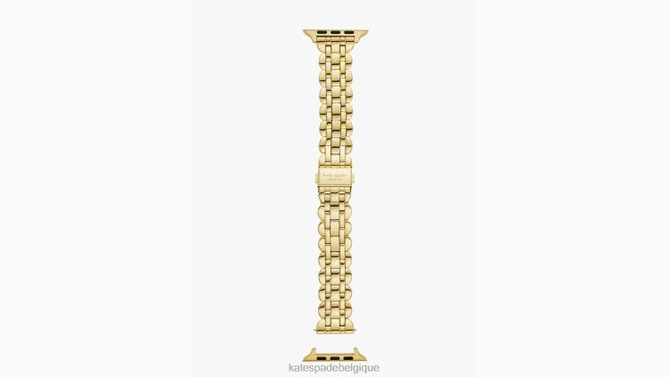 bracelet en acier inoxydable festonné doré 38/40 mm pour montre Apple Kate Spade femmes accessoires D82881148 or