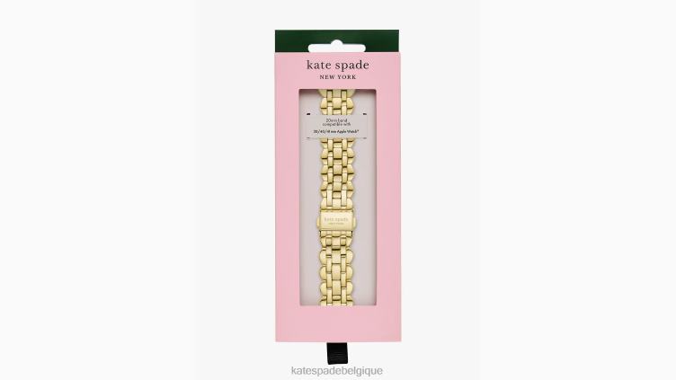 bracelet en acier inoxydable festonné doré 38/40 mm pour montre Apple Kate Spade femmes accessoires D82881148 or
