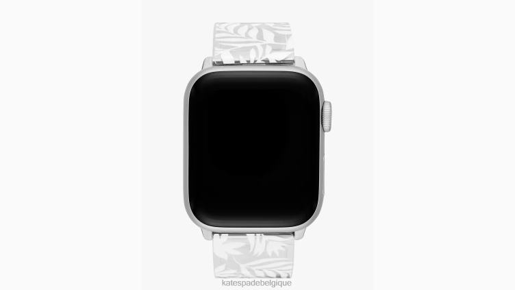 bracelet gelée 38-49 mm pour montre Apple Kate Spade femmes accessoires D82881066 blanc
