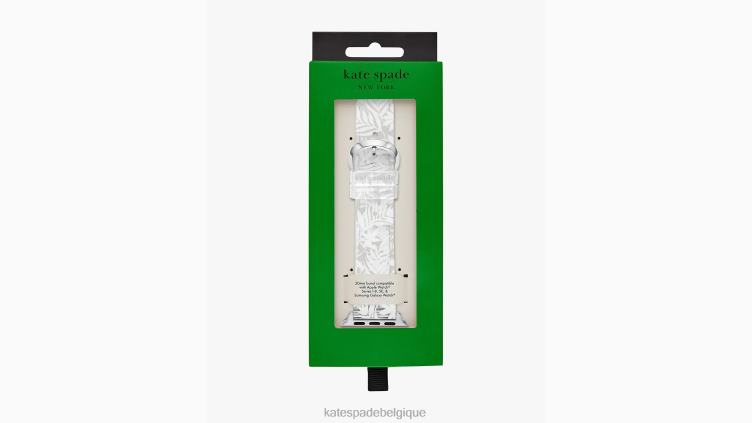 bracelet gelée 38-49 mm pour montre Apple Kate Spade femmes accessoires D82881066 blanc