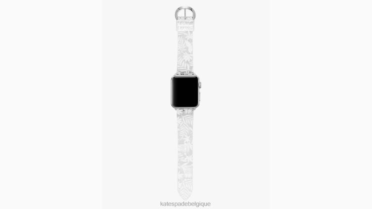 bracelet gelée 38-49 mm pour montre Apple Kate Spade femmes accessoires D82881066 blanc