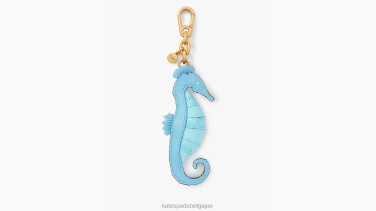 bijou de sac hippocampe brodé What the Shell Kate Spade femmes accessoires D82881262 blazer bleu multicolore
