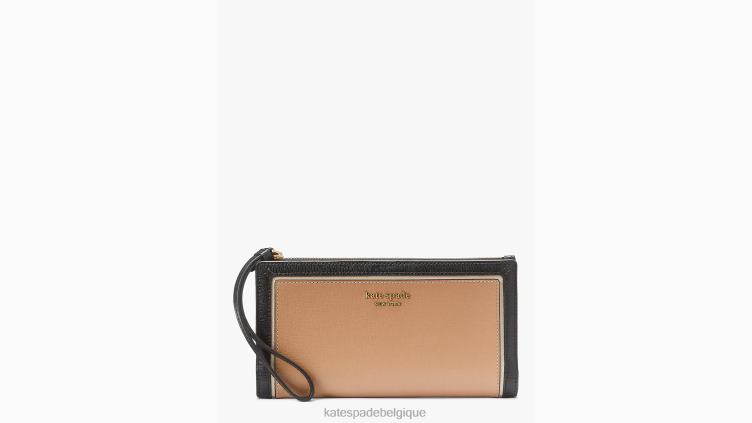 bracelet continental morgan color block Kate Spade femmes accessoires D8288463 café moka multi