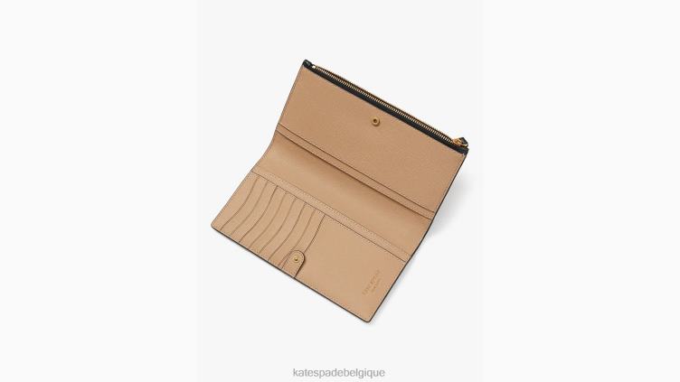 bracelet continental morgan color block Kate Spade femmes accessoires D8288463 café moka multi