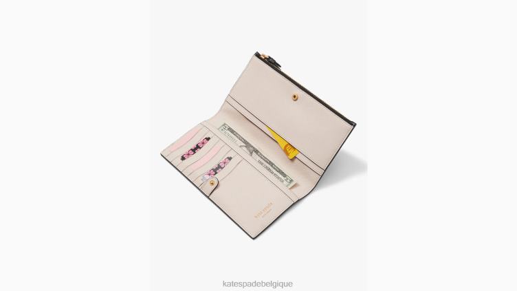 bracelet continental morgan color block Kate Spade femmes accessoires D8288463 café moka multi