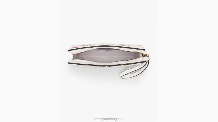 bracelet à soufflet Morgan en forme de tulipes Kate Spade femmes accessoires D8288366 crème multi