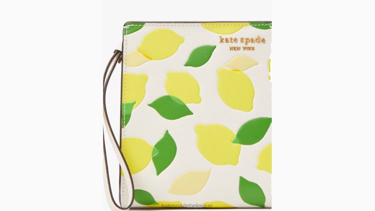 bracelet à soufflet en relief Morgan Lemon Toss Kate Spade femmes accessoires D8288407 parchemin multi