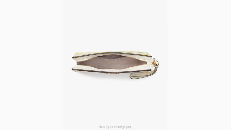 bracelet à soufflet en relief Morgan Lemon Toss Kate Spade femmes accessoires D8288407 parchemin multi