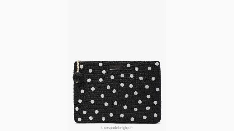 grande pochette gia exprès Kate Spade femmes accessoires D8288464 noir multicolore