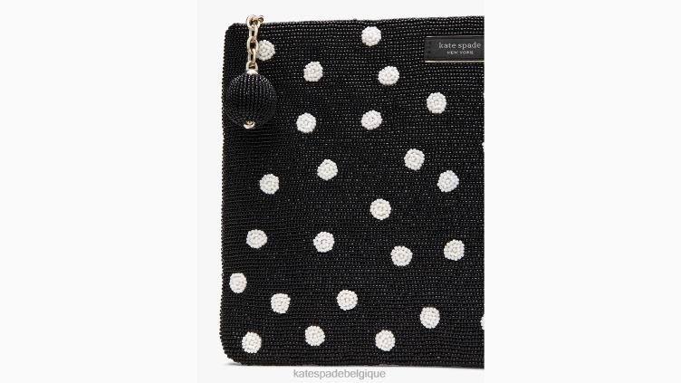 grande pochette gia exprès Kate Spade femmes accessoires D8288464 noir multicolore