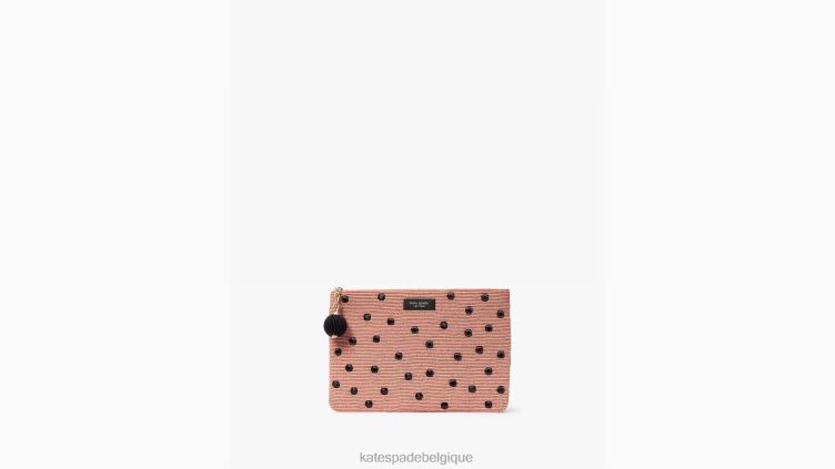 petite pochette gia exprès Kate Spade femmes accessoires D8288466 rose multicolore
