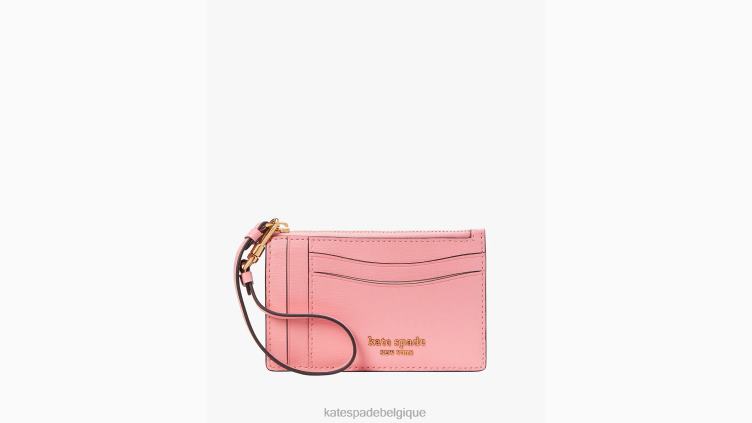 porte-cartes morgan Kate Spade femmes accessoires D8288371 rose saumon