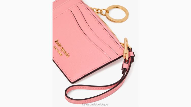 porte-cartes morgan Kate Spade femmes accessoires D8288371 rose saumon