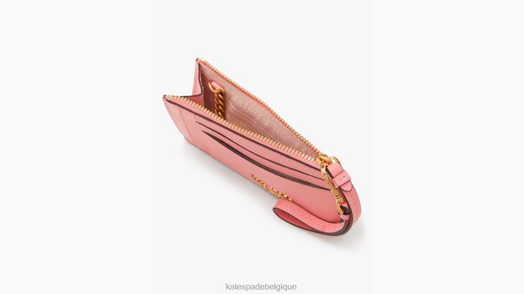 porte-cartes morgan Kate Spade femmes accessoires D8288371 rose saumon