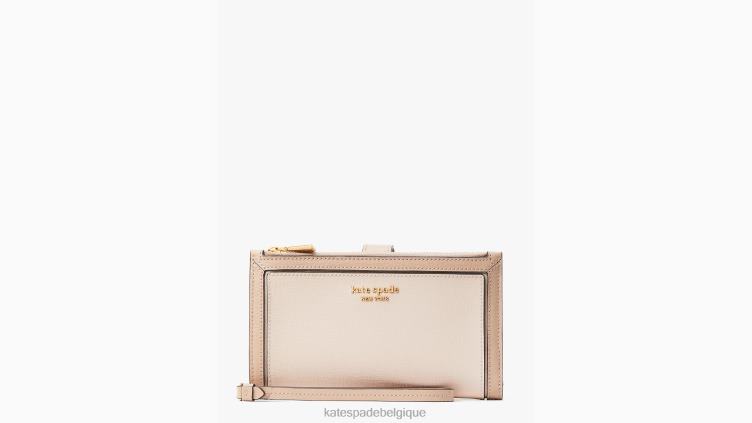 portefeuille de téléphone Morgan à couleurs contrastées Kate Spade femmes accessoires D8288348 cornouiller pâle multi