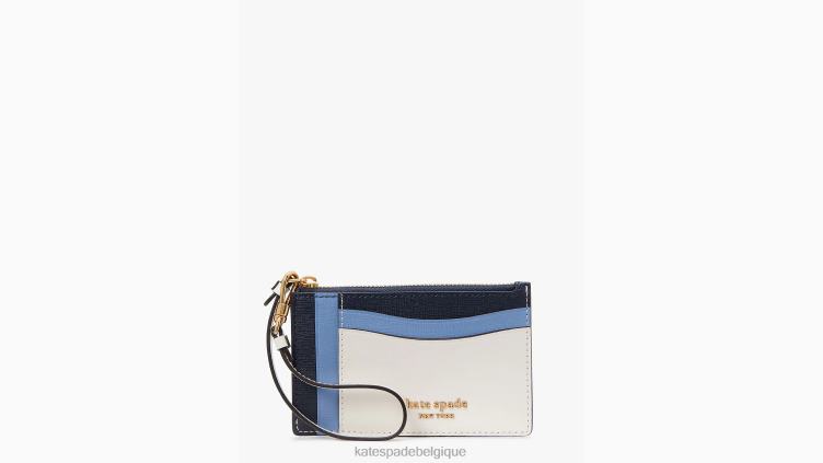 étui à cartes Morgan aux couleurs contrastées Kate Spade femmes accessoires D8288362 crème multi