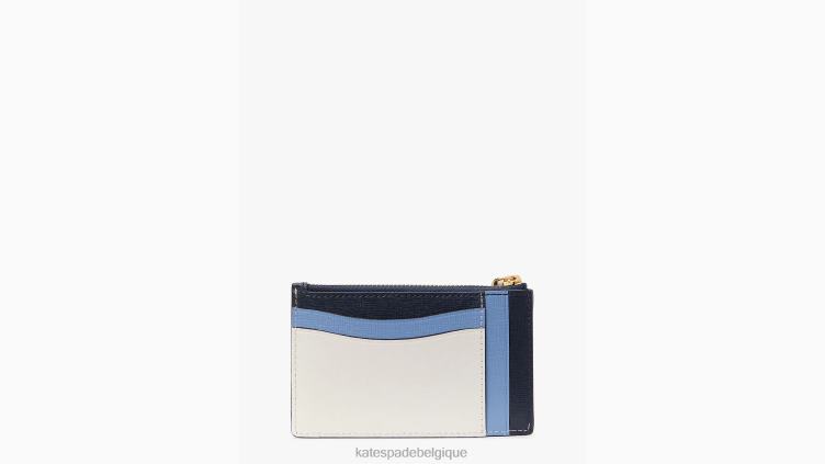 étui à cartes Morgan aux couleurs contrastées Kate Spade femmes accessoires D8288362 crème multi