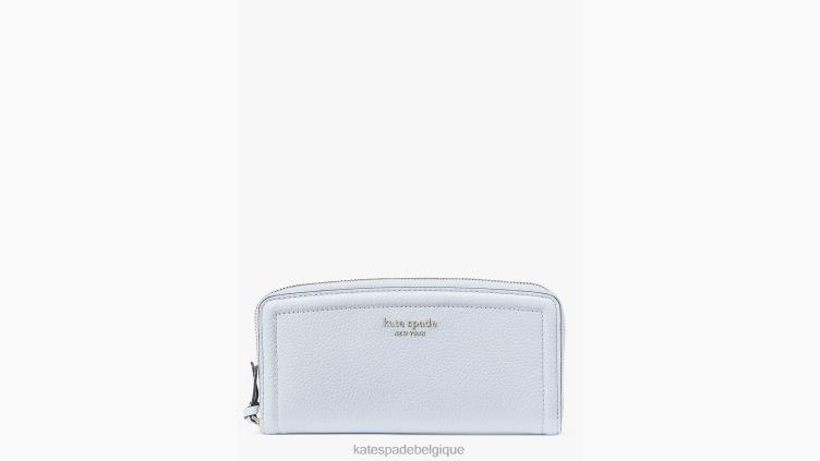 portefeuille continental fin Knott Kate Spade femmes accessoires D8288423 bleu aquarelle