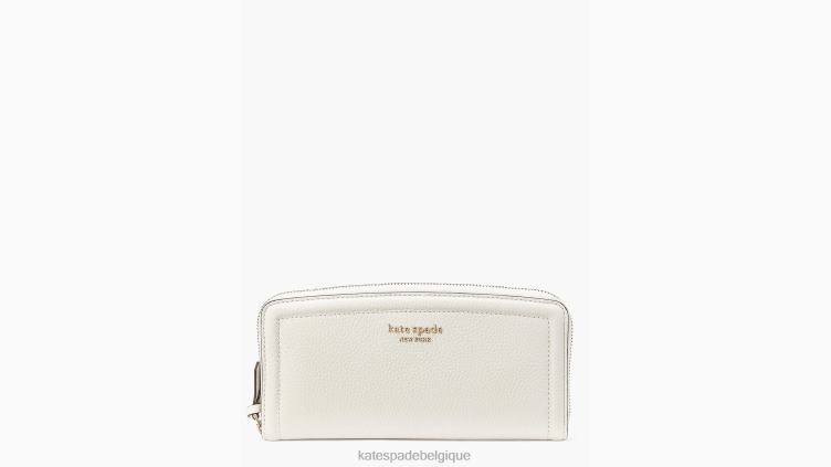portefeuille continental fin Knott Kate Spade femmes accessoires D8288424 crème
