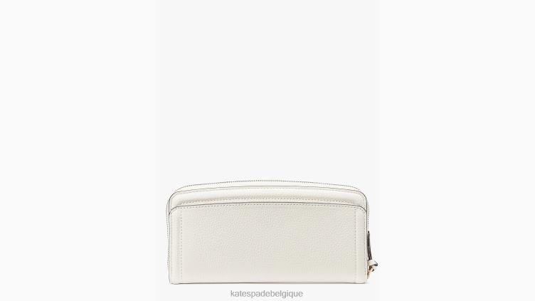 portefeuille continental fin Knott Kate Spade femmes accessoires D8288424 crème