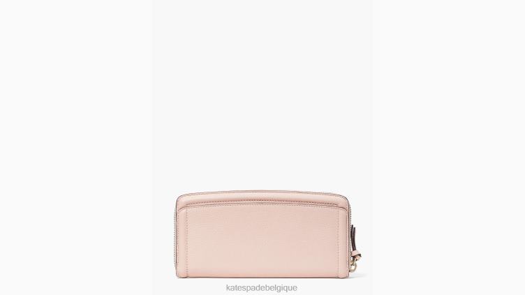 portefeuille continental fin Knott Kate Spade femmes accessoires D8288425 mochi rose