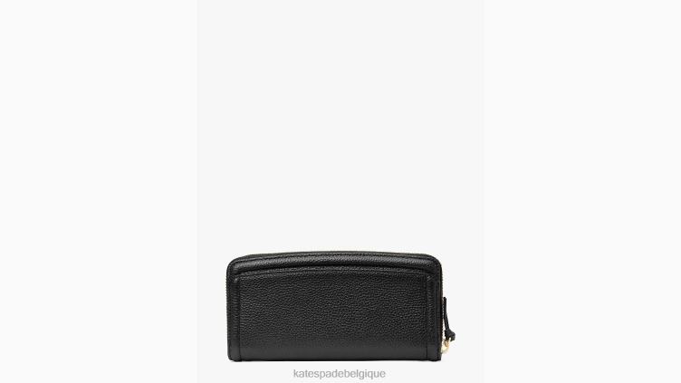 portefeuille continental fin Knott Kate Spade femmes accessoires D8288427 noir