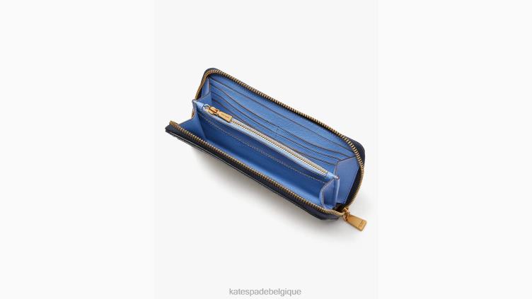 portefeuille continental zippé à couleurs contrastées morgan Kate Spade femmes accessoires D8288400 crème multi