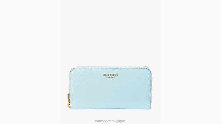 portefeuille continental zippé morgan Kate Spade femmes accessoires D8288385 piscine parfaite