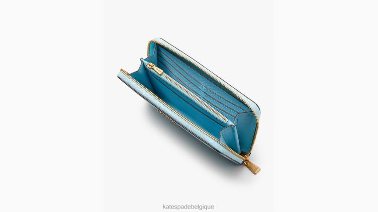 portefeuille continental zippé morgan Kate Spade femmes accessoires D8288385 piscine parfaite