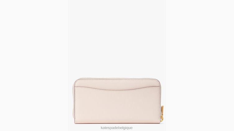 portefeuille continental zippé orné de libellules Kate Spade femmes accessoires D8288374 plage du matin multi
