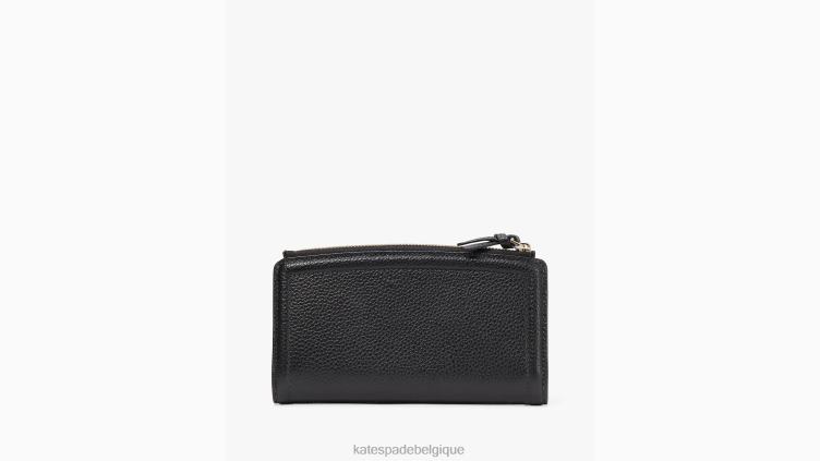 portefeuille fin à fermeture éclair Kate Spade femmes accessoires D8288455 noir