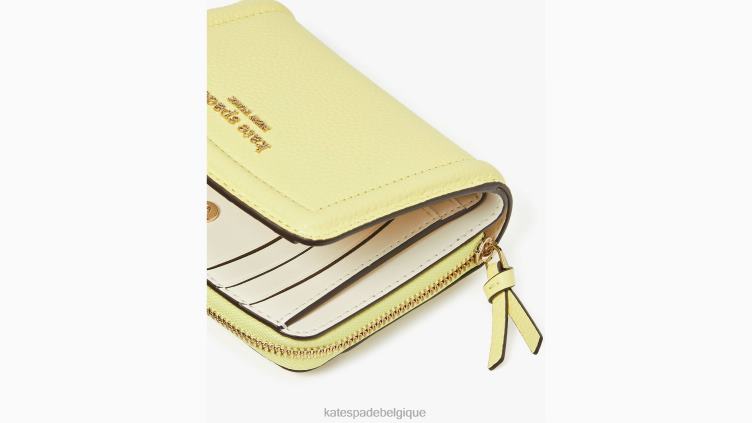 petit portefeuille compact Knot Kate Spade femmes accessoires D8288352 le soleil brille
