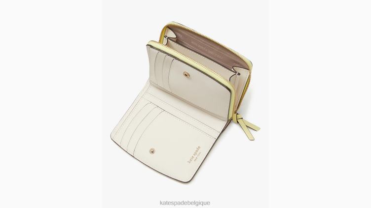 petit portefeuille compact Knot Kate Spade femmes accessoires D8288352 le soleil brille