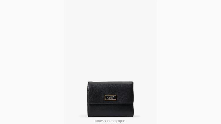 portefeuille à rabat Katy Kate Spade femmes accessoires D8288446 noir