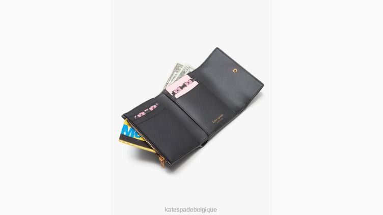 portefeuille à rabat à deux volets color block Katy Kate Spade femmes accessoires D8288453 halo blanc multi