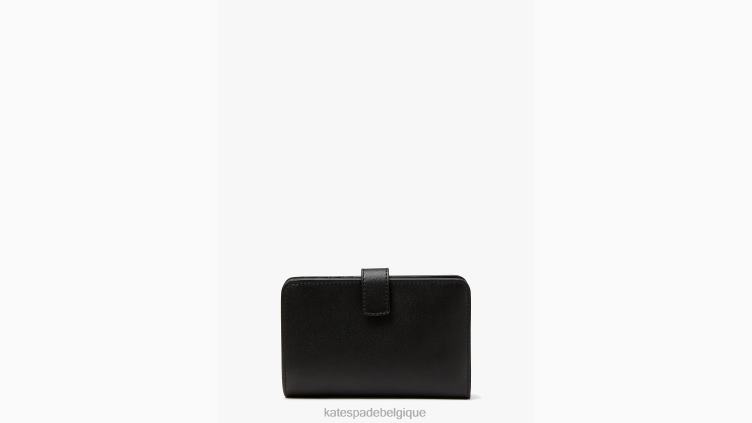 sur un portefeuille compact roll-slice Kate Spade femmes accessoires D8288403 noir multicolore
