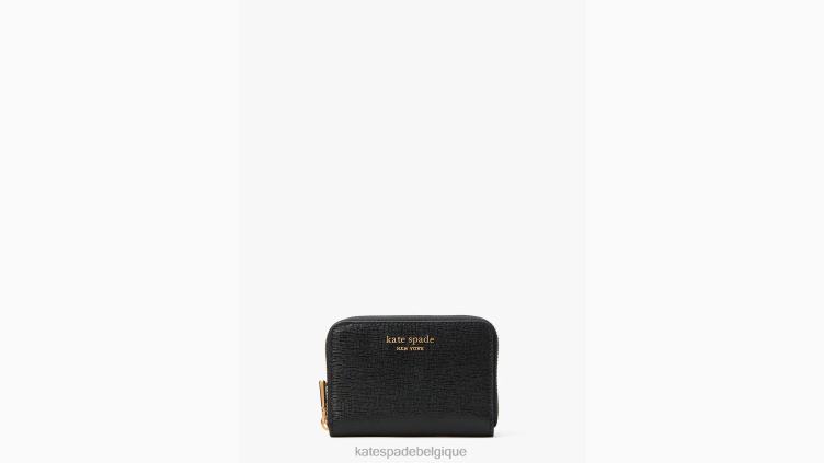 étui à cartes zippées morgan Kate Spade femmes accessoires D8288408 noir