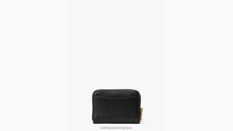 étui à cartes zippées morgan Kate Spade femmes accessoires D8288408 noir