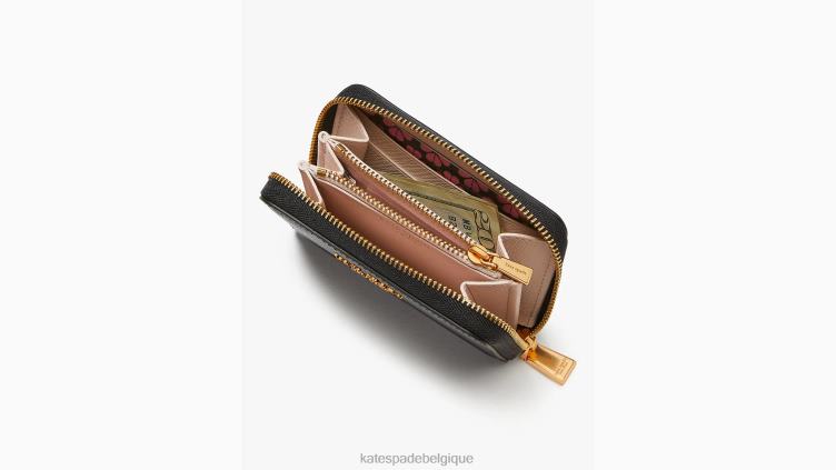 étui à cartes zippées morgan Kate Spade femmes accessoires D8288408 noir
