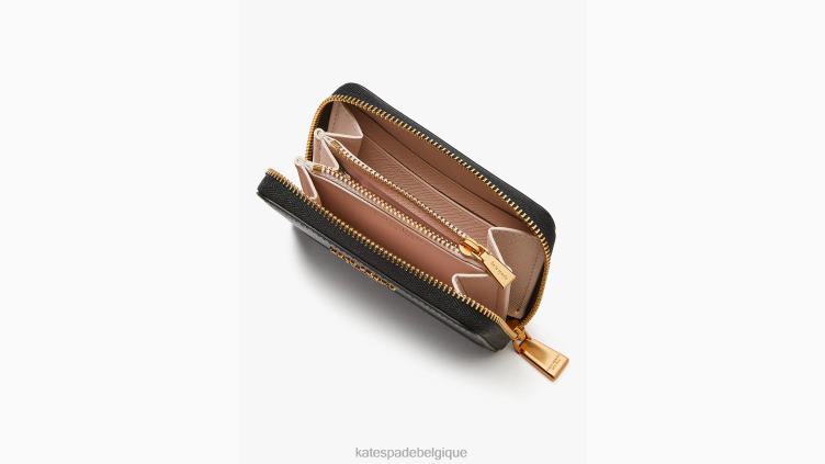 étui à cartes zippées morgan Kate Spade femmes accessoires D8288408 noir