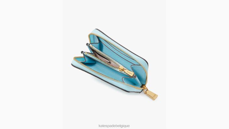 étui à cartes zippées morgan Kate Spade femmes accessoires D8288409 piscine parfaite